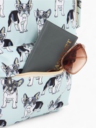 Рюкзак школьный «Бульдог в очках», с пеналом, 29×12×41 см, голубой - Фото 13