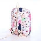 Рюкзак школьный из текстиля на молнии, 3 кармана, пенал, цвет розовый - фото 11073390