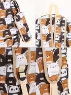 Рюкзак школьный «Медведи», с пеналом, 29×12×41 см, разноцветный - Фото 7