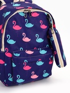 Рюкзак школьный «Фламинго», с пеналом, 29×12×41 см, фиолетовый - Фото 7