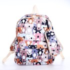 Рюкзак школьный из текстиля на молнии, 3 кармана, пенал, цвет разноцветный - фото 109448824
