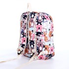 Рюкзак школьный из текстиля на молнии, 3 кармана, пенал, цвет разноцветный - Фото 3