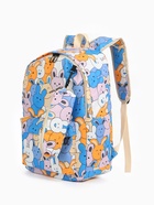 Рюкзак школьный «Зайки», с пеналом, 29×12×41 см, разноцветный - Фото 6