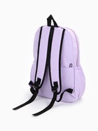 Рюкзак школьный на молнии, с карманами, с принтом, размер 30×12×43 см, сиреневый - Фото 8