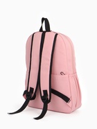 Рюкзак школьный на молнии, с карманами, с принтом, размер 30×12×43 см, розовый - Фото 4