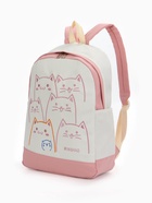 Рюкзак школьный на молнии, с карманами, с рисунком, размер 30×14×43 см, розовый - Фото 11