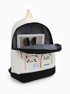 Рюкзак школьный на молнии, с карманами, с рисунком, размер 30×14×43 см, чёрный - Фото 4