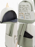 Рюкзак школьный на молнии, с карманами, с рисунком, размер 30×14×43 см, зелёный - Фото 5