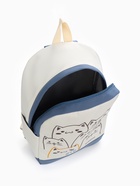 Рюкзак школьный на молнии, с карманами, с рисунком, размер 30×14×43 см, синий - Фото 9