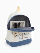 Рюкзак школьный на молнии, с карманами, с рисунком, размер 30×14×43 см, синий - Фото 4