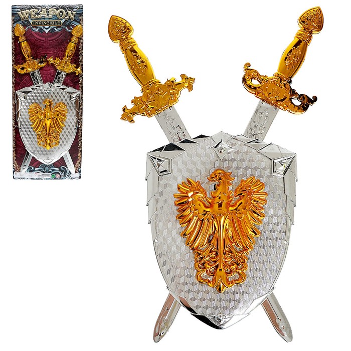 Набор рыцаря «Орден Орла», два меча и щит - фото 1905051068