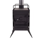 Печь дровяная "Следопыт" Heavy малая, с экранами, угловыми трубами, грибком - Фото 4