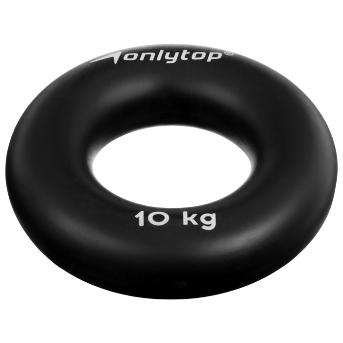 Эспандер кистевой ONLYTOP, нагрузка 10 кг, цвет чёрный