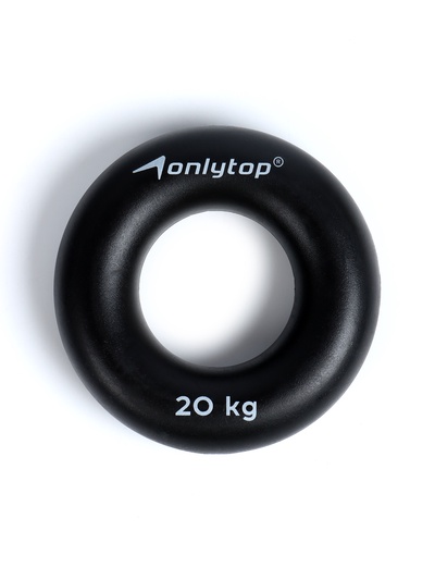 Эспандер кистевой ONLYTOP, 20 кг, цвет чёрный
