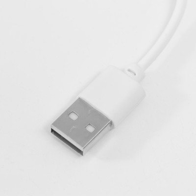 Световая фигурка стекло «Шар созвездий», d=6 см, подставка дерево, USB, 6.5×6.5×7.5 см