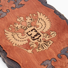 Нарды деревянные большие, резные, настольная игра «Герб», 45×45 см - Фото 9