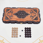 Нарды деревянные резные «Узор», настольная игра, 45×45 см - Фото 1