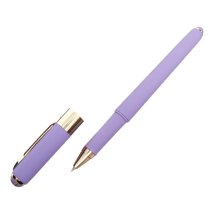 Ручка шариковая, 0.5 мм, BrunoVisconti MONACO, стержень синий, корпус Soft Touch лавандовый, в футляре