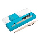 Ручка шариковая автоматическая, 1.0 мм, BrunoVisconti SAN REMO, стержень синий, пудровый металлический корпус Soft Touch, в футляре - фото 26513882
