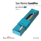 Ручка шариковая автоматическая, 1.0 мм, BrunoVisconti SAN REMO, стержень синий, пудровый металлический корпус Soft Touch, в футляре - фото 8531921