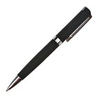 Ручка шариковая поворотная, 1.0 мм, BrunoVisconti MILANO, стержень синий, металлический корпус Soft Touch чёрный, в футляре из экокожи - фото 8102987