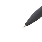 Ручка шариковая поворотная, 1.0 мм, BrunoVisconti PORTOFINO, стержень синий, металлический корпус Soft Touch чёрный, в футляре из экокожи - фото 8081744