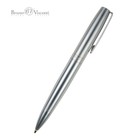 Ручка шариковая поворотная, 1.0 мм, BrunoVisconti SORRENTO, стержень синий, металлический корпус серебристый - фото 26513948