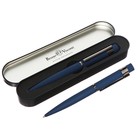 Ручка шариковая поворотная, 1.0 мм, BrunoVisconti VERONA, стержень синий, металлический корпус Soft Touch синий, в футляре - фото 26513961