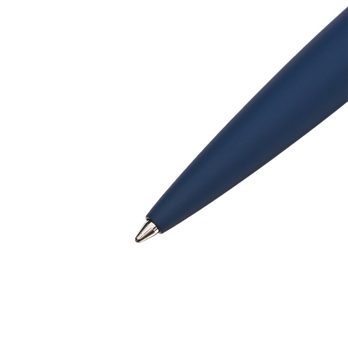 Ручка шариковая поворотная, 1.0 мм, BrunoVisconti VERONA, стержень синий, металлический корпус Soft Touch синий, в футляре