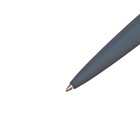 Ручка шариковая поворотная, 1.0 мм, BrunoVisconti VERONA, стержень синий, металлический корпус Soft Touch серый, в футляре из экокожи - Фото 2