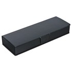 Ручка шариковая поворотная, 1.0 мм, BrunoVisconti VERONA, стержень синий, металлический корпус Soft Touch серый, в футляре из экокожи - фото 23419933