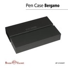 Ручка шариковая поворотная, 0.7 мм, BrunoVisconti BERGAMO, стержень синий, серый металлический корпус, в футляре - фото 8532002