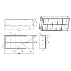 УЦЕНКА Витрина из ЛДСП, 90×40×200 см, белая, стенка ХДФ 10245555