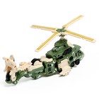 Робот «Военный вертолёт», трансформируется, собирается из 3-х машинок - фото 3644094