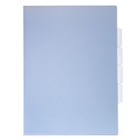 Набор папок уголков, А4, 200 мкм, 5 штук, Calligrata TOP Breeze, 3 отделения, небесный, глянцевые, полупрозрачные - Фото 2