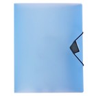 Папка с 60 вкладышами А4, 700 мкм, Calligrata TOP Breeze, на резинке, небесный, тиснение «под кожу» - Фото 2