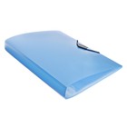 Папка с 60 вкладышами А4, 700 мкм, Calligrata TOP Breeze, на резинке, небесный, тиснение «под кожу» - Фото 3