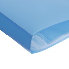 Папка с 60 вкладышами А4, 700 мкм, Calligrata TOP Breeze, на резинке, небесный, тиснение «под кожу» - Фото 4