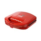 Сэндвичница HomeStar HS-2003, 800 Вт, антипригарное покрытие, красная - фото 51498635