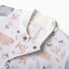 Кофточка детская, цвет молочный/звери, рост 80 см - фото 25329689