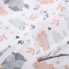 Кофточка детская, цвет молочный/звери, рост 80 см - фото 25329690