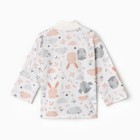 Кофточка детская, цвет молочный/звери, рост 80 см - фото 25329691