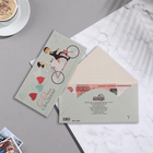 Конверт для денег "С Днём Свадьбы!" велосипед, 17х8 см - фото 297707473