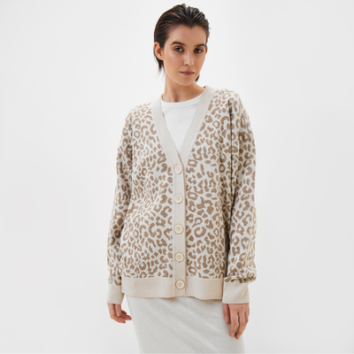 Кардиган женский MIST "Leo", бежевый, р. L-XL (46-52)