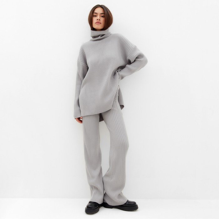 Костюм женский MIST (свитер и брюки), серый, р. L (48-50)