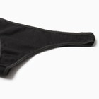 Трусы женские стринги, цвет чёрный, размер 42 - Фото 2