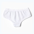 Трусы-шорты для девочки, цвет белый, рост 146 см (40) - Фото 3