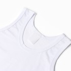 Майка детская, цвет белый, рост 104 см (28) (комплект 2 шт) - фото 23420259