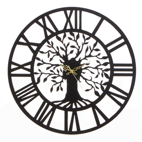 Часы настенные из металла "Древо жизни", плавный ход, d-40 см
