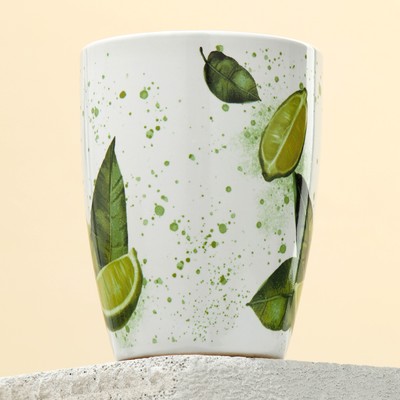 Кружка керамическая Dolce Ceramo. «Сочный лайм», 350 мл